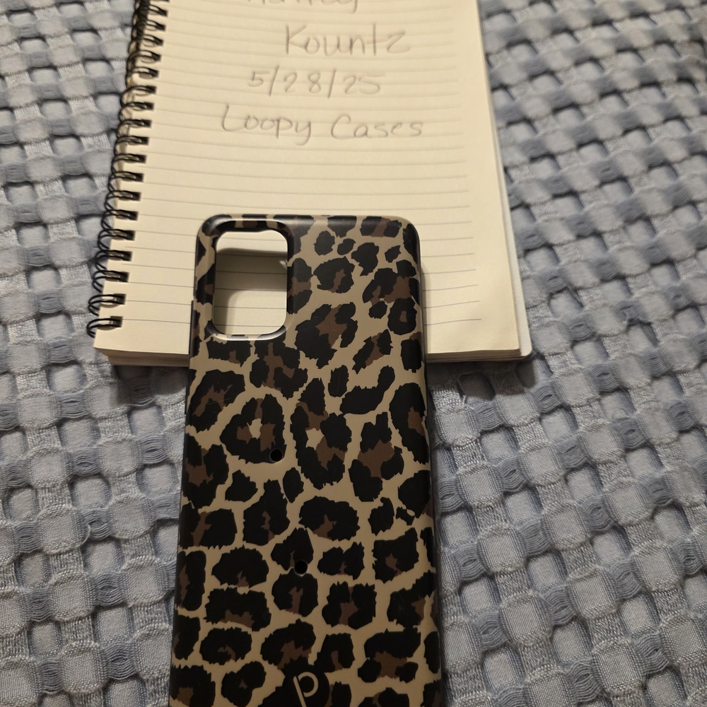 Loopy Case Black and Brown Leopard Print Phone Case